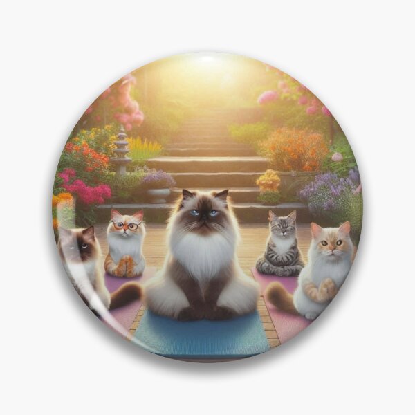 Item preview, Mindful Whiskers: Meditating Cats designed and sold by MoonMommaMagic.