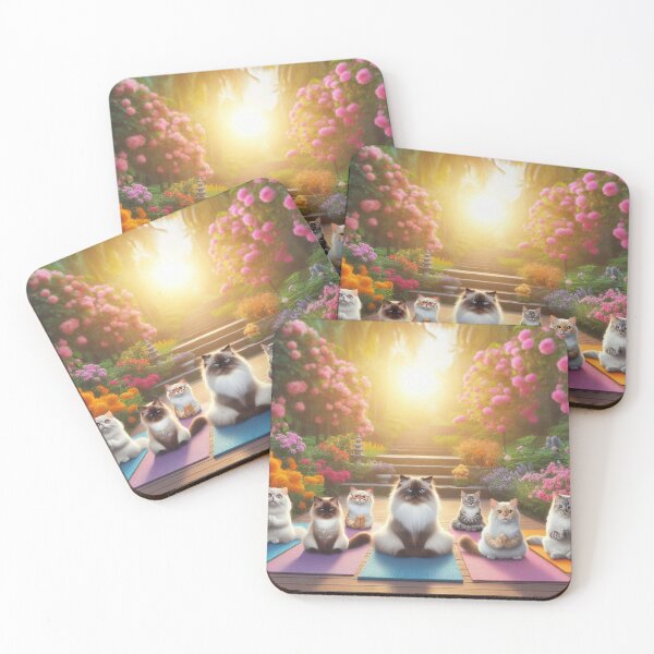 Item preview, Mindful Whiskers: Meditating Cats designed and sold by MoonMommaMagic.