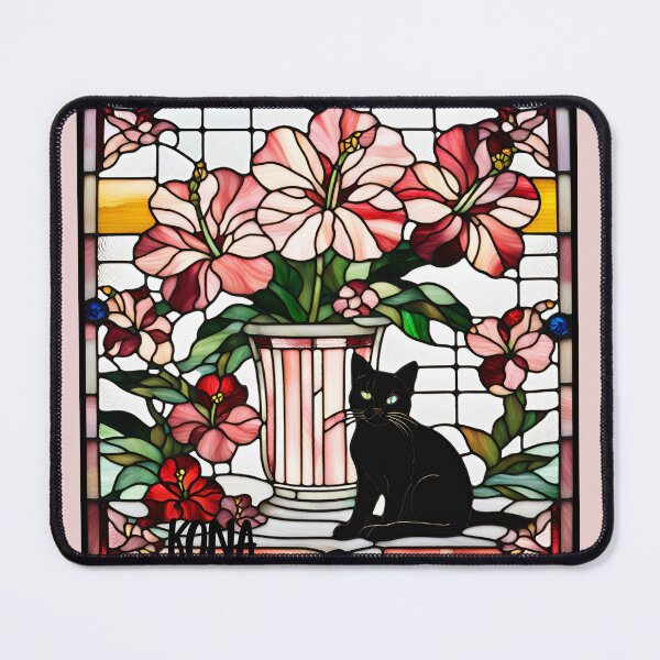 Item preview, Hibiscus Cat in Kona, Hawaii designed and sold by Kona Linda.