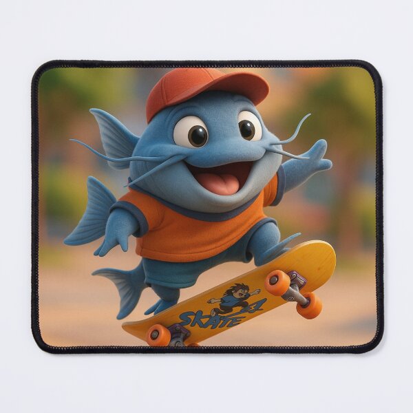Item preview, Skater Blue Catfish designed and sold by Sillytoe.