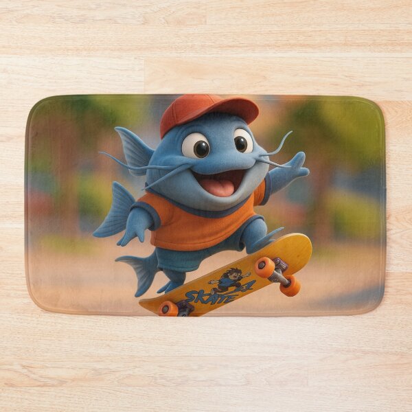 Item preview, Skater Blue Catfish designed and sold by Sillytoe.