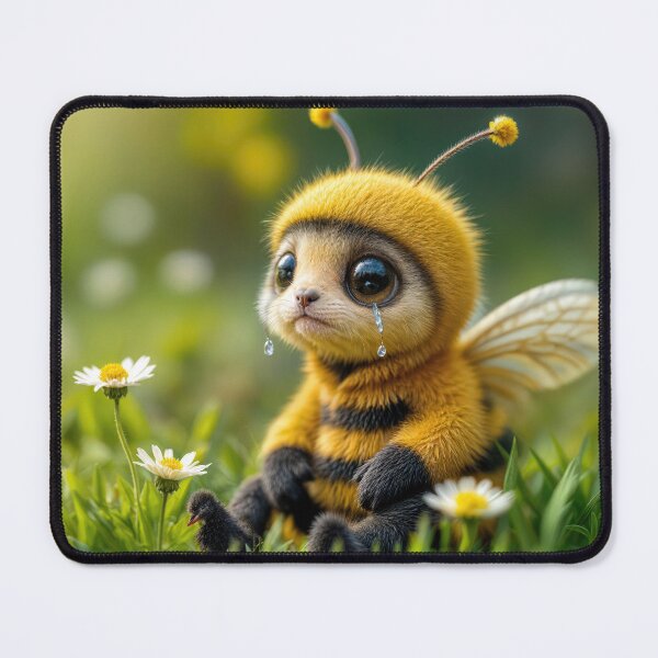 Item preview, Sad Bee Sitting With Daisies designed and sold by Maria Dryfhout.