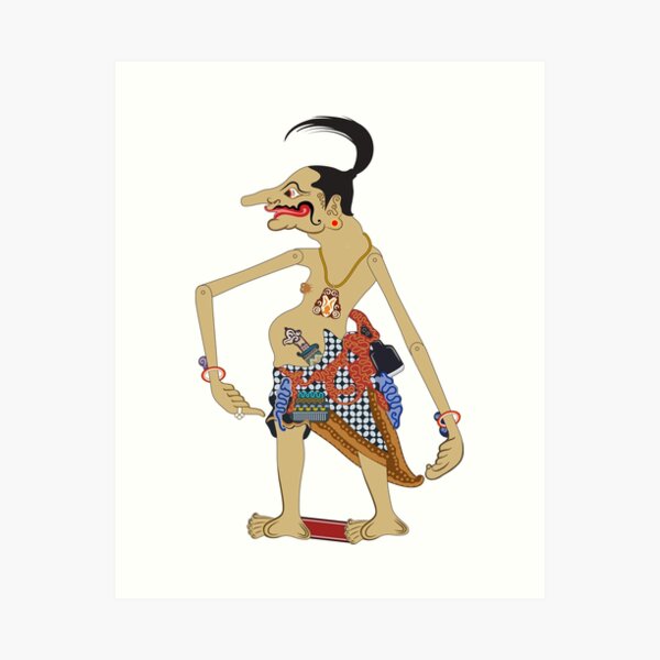 Item preview, Wayang Petruk: Iconic Javanese Clown Servant Design designed and sold by FK2012.