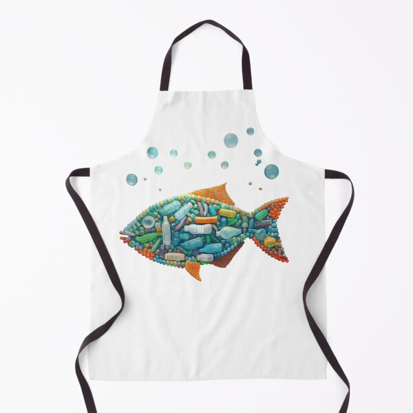 Item preview, Colorful fish made from plastic items designed and sold by JoNoAloha.