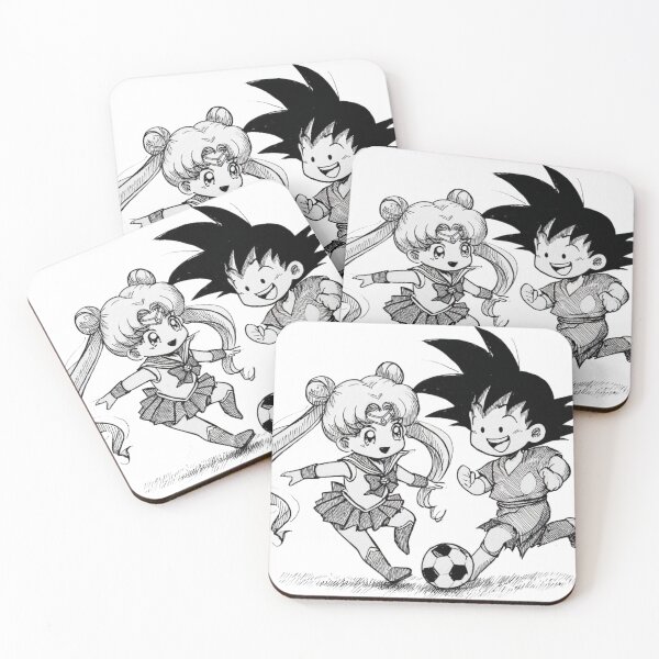 Item preview, Sailor Moon and Goku Playing Soccer Together designed and sold by pastel.moonwave.