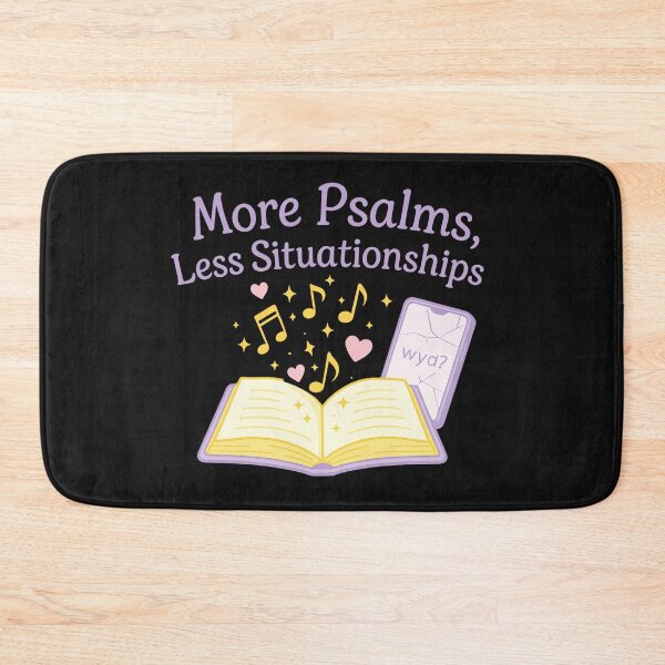 Item preview, More Psalms, Less Situationships – Christian Girl Tee | Psalms 46:5 Shirt • Faith Over Feelings • Godly Relationship Quote designed and sold by FaithDripStudio.
