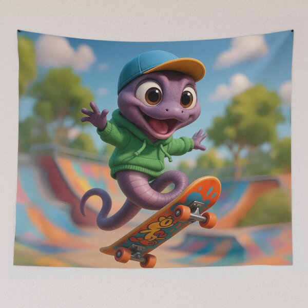 Item preview, Skater Brahminy Blind Snake designed and sold by Sillytoe.