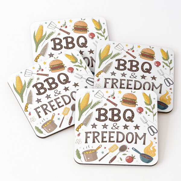 Item preview, bbq and freedom designed and sold by GogoGrove.