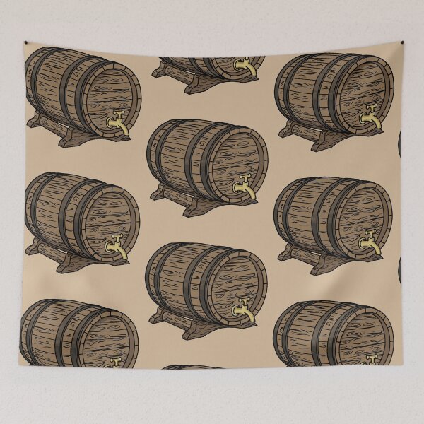 Item preview, old barrel with tap designed and sold by EmeraldeaArt.