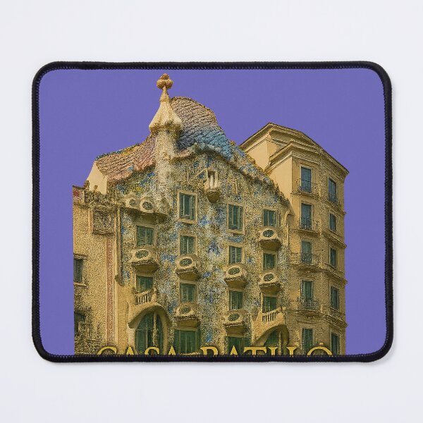 Item preview, Casa Batlló – Golden Art Deco Illustration of Gaudí’s Masterpiece (Barcelona) designed and sold by branaghbel.