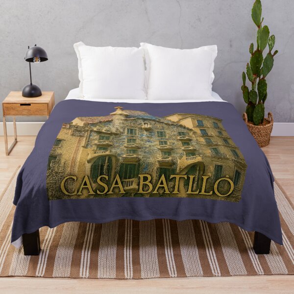 Item preview, Casa Batlló – Golden Art Deco Illustration of Gaudí’s Masterpiece (Barcelona) designed and sold by branaghbel.