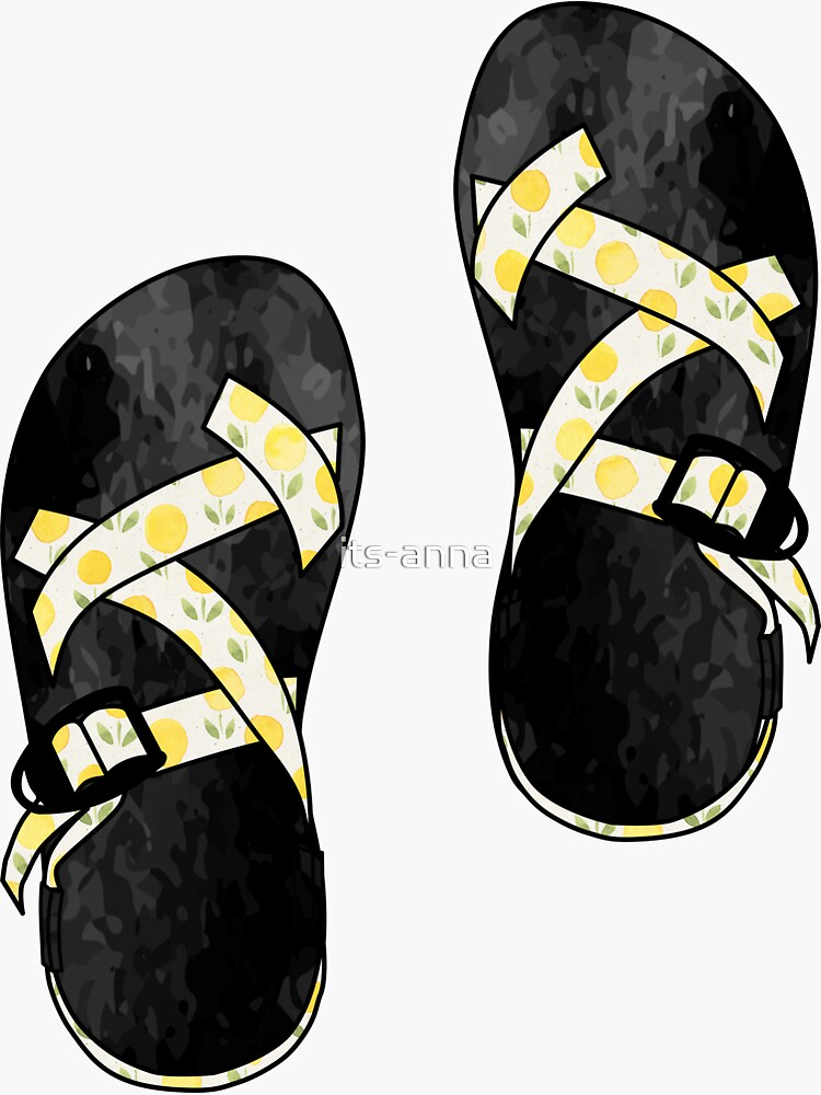 Yellow Floral Chacos