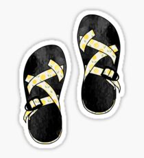 Pegatina Chacos florales amarillos