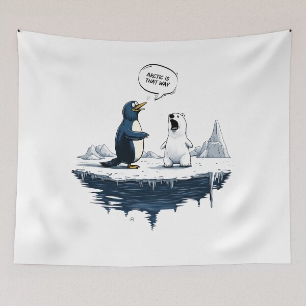 Item preview, Arctic is That Way Friend designed and sold by Blurbean.