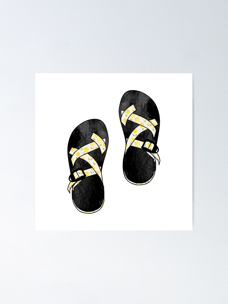 Yellow Floral Chacos