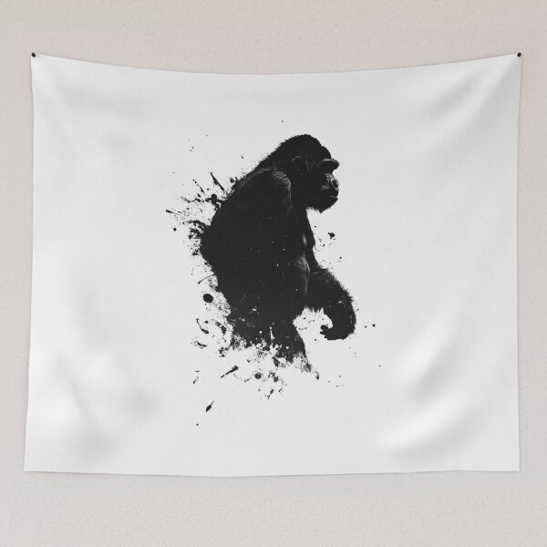 Item preview, Gorilla Ink Splatter Art Print designed and sold by Blurbean.