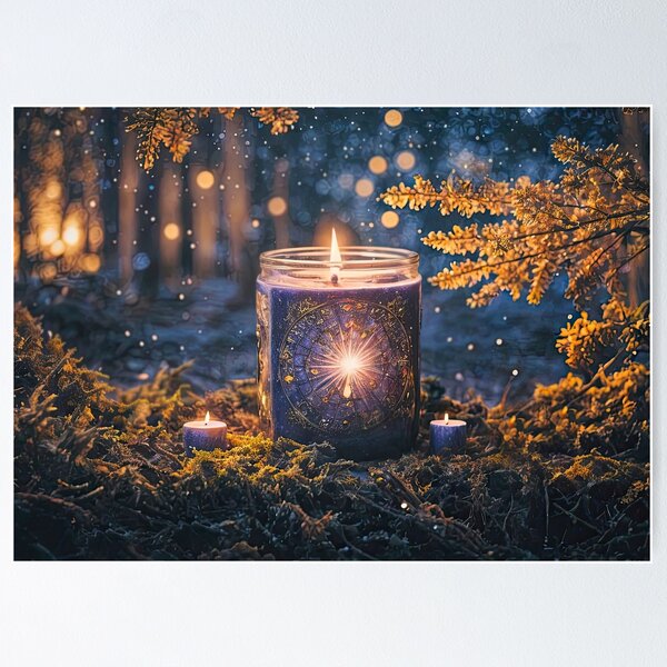 Item preview, Purple Mystical Magical Enchanting Forest Candle Ceremony designed and sold by Stephanie Laird.