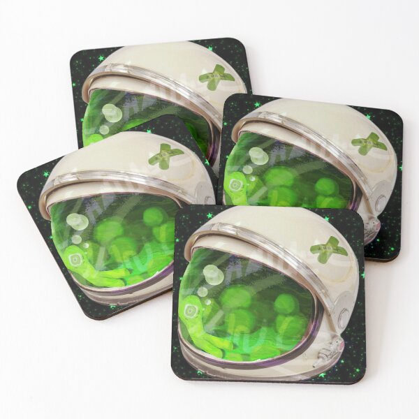 Item preview, Alien in a helmet with moss balls designed and sold by Samuel Kingsly.