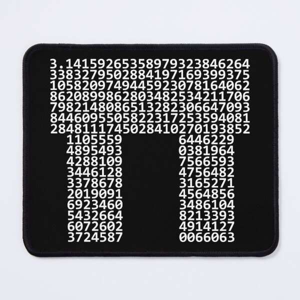 Item preview, First 314 digits of PI (π) (white) designed and sold by owlgeek.