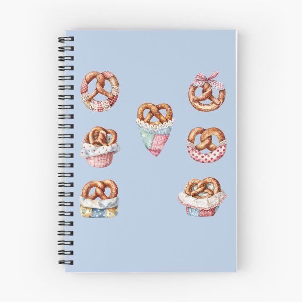 Item preview, Watercolor Pretzel Set – 7-Piece Illustration Pack designed and sold by EmeraldeaArt.