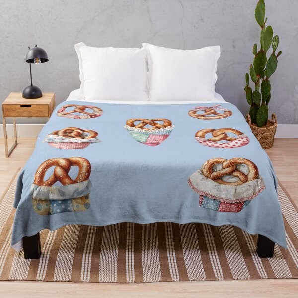 Item preview, Watercolor Pretzel Set – 7-Piece Illustration Pack designed and sold by EmeraldeaArt.