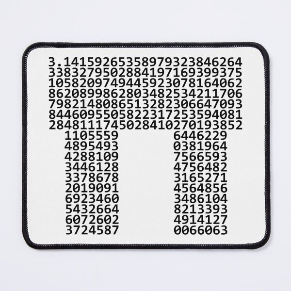 Item preview, First 314 digits of PI (π) (black) designed and sold by owlgeek.
