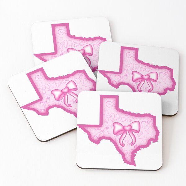 Item preview, Texas State Pretty Pink Sticker designed and sold by AmbyArtist.
