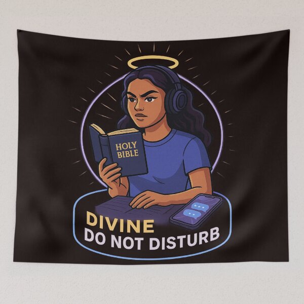 Item preview, Divine Do Not Disturb – Bible Study Focus Shirt | Christian Quiet Time & Faith-First Lifestyle Design designed and sold by FaithDripStudio.