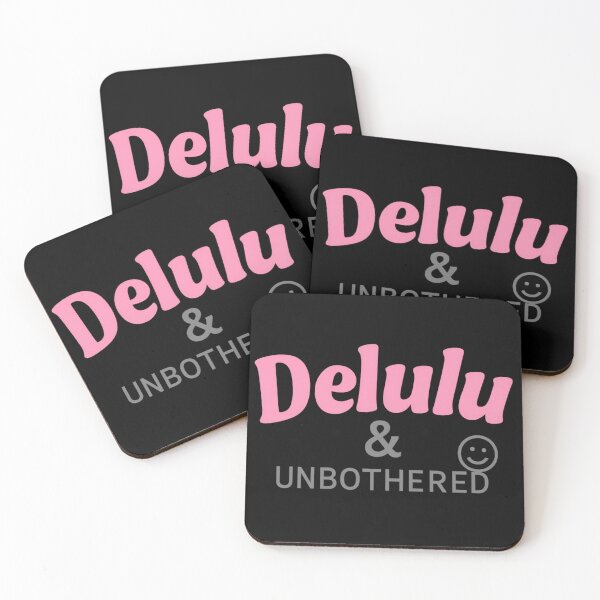Item preview, Delulu & Unbothered – Bold Retro Bubble Quote Tee designed and sold by ALITOPRINCE.