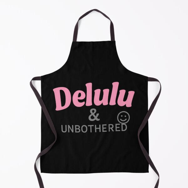 Item preview, Delulu & Unbothered – Bold Retro Bubble Quote Tee designed and sold by ALITOPRINCE.