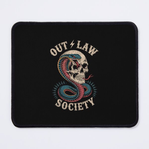 Item preview, Outlaw Society Skull and Cobra Tattoo – Vintage Rebel Ink Apparel designed and sold by paulo silveira.