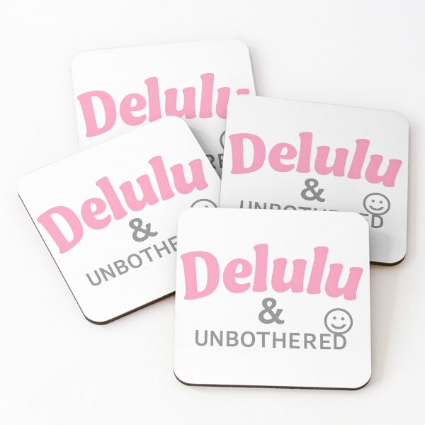 Item preview, Delulu & Unbothered – Bold Retro Bubble Quote Tee designed and sold by ALITOPRINCE.
