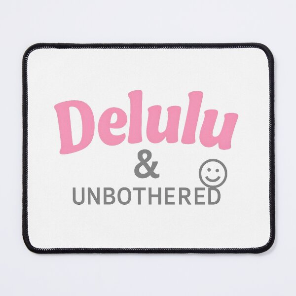 Item preview, Delulu & Unbothered – Bold Retro Bubble Quote Tee designed and sold by ALITOPRINCE.