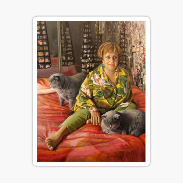 Item preview, Bling - Anne Wills OAM oil painting by Avril Thomas designed and sold by AvrilThomasart.