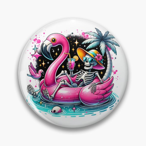 Item preview, Floating into the Afterlife – Skeleton Summer Vibes designed and sold by 2ndSketch.