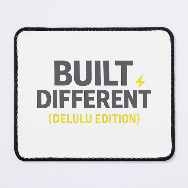 Item preview, Built Different (Delulu Edition) – Bold Funny Tee designed and sold by ALITOPRINCE.