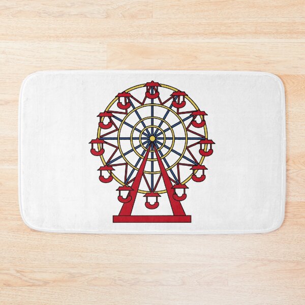 Item preview, Ferris Wheel – Flat Style Carnival Illustration designed and sold by EmeraldeaArt.