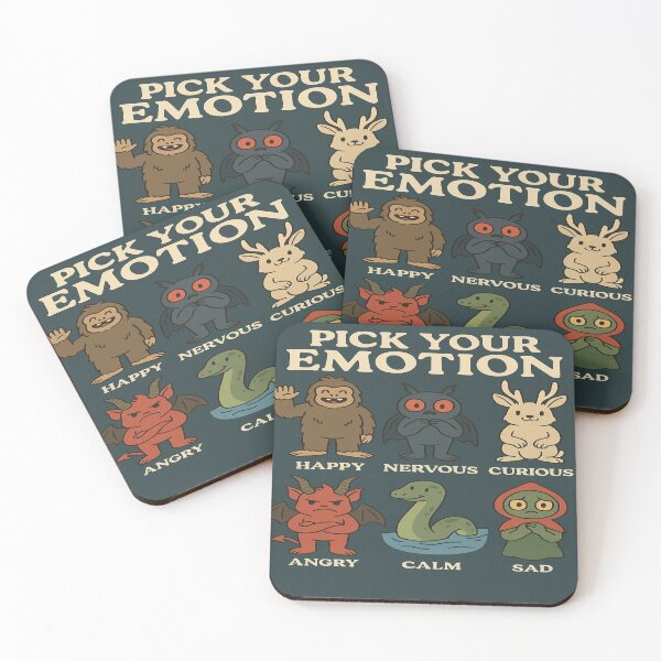 Item preview, Pick Your Emotion Cryptids  designed and sold by Abnormal Apparel.