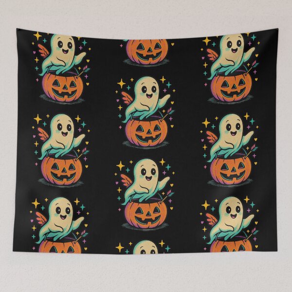 Item preview, Cute Kawaii Ghost Pumpkin Halloween designed and sold by Tigerr3g.