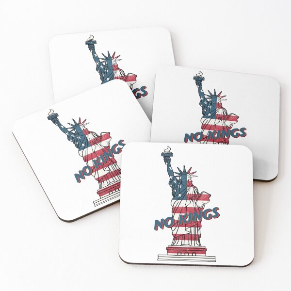 Item preview,  STATUE OF LIBERTY - NO KINGS IN  AMERICA -  FLAG  designed and sold by Gihan-Design.
