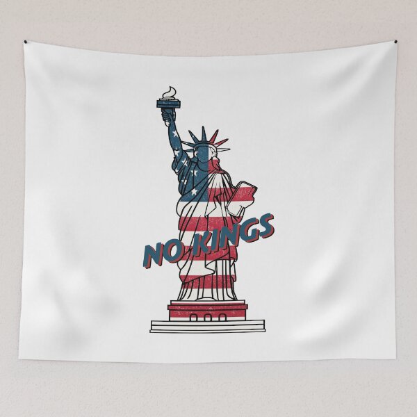 Item preview,  STATUE OF LIBERTY - NO KINGS IN  AMERICA -  FLAG  designed and sold by Gihan-Design.