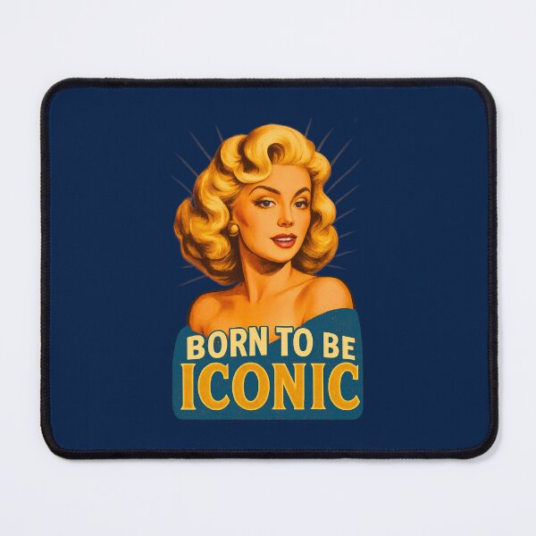 Item preview, Born to Be Iconic – Vintage Pin-Up Power Portrait designed and sold by Neonyx2020.