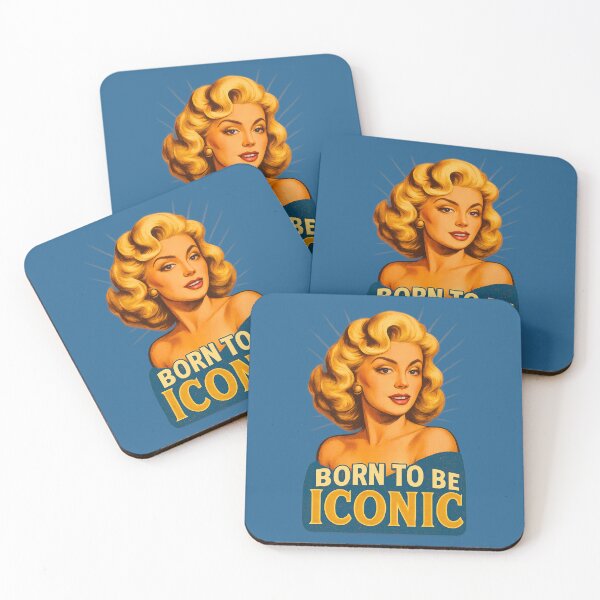Item preview, Born to Be Iconic – Vintage Pin-Up Power Portrait designed and sold by Neonyx2020.