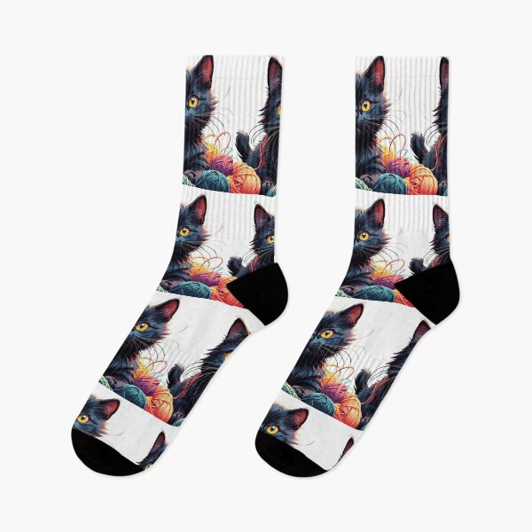 Item preview, Black cat designed and sold by PrintLabStudio.