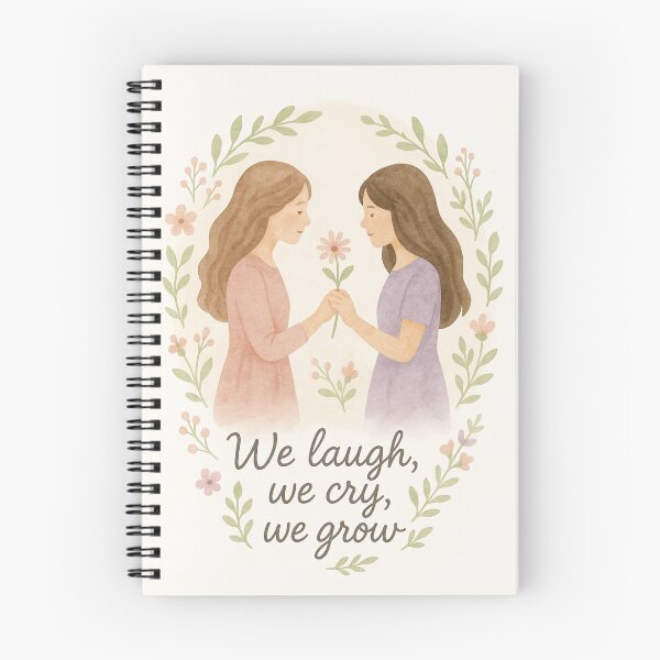 Item preview, We Laugh, We Cry, We Grow – Emotional Friendship Watercolor Art designed and sold by Joyloom.