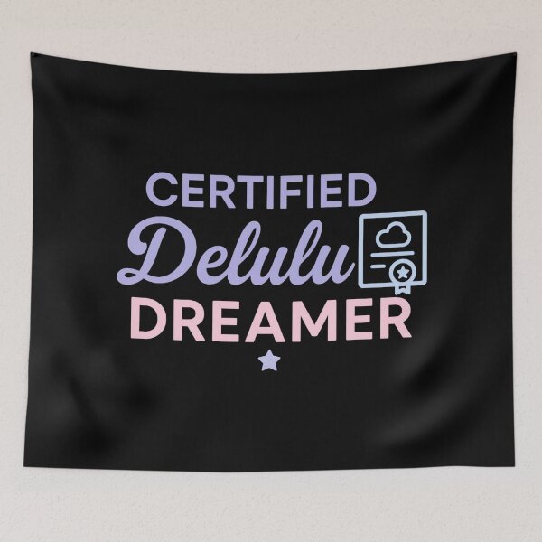Item preview, Certified Delulu Dreamer – Soft Pastel Fantasy Tee designed and sold by ALITOPRINCE.