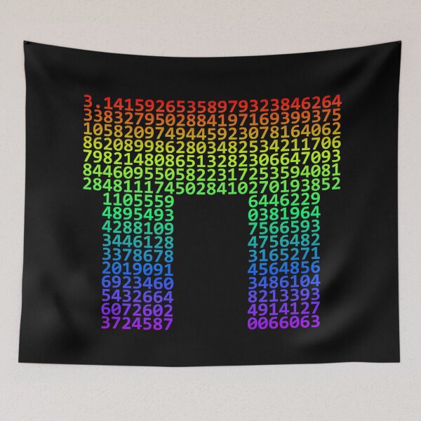 Item preview, First 314 digits of PI (rainbow, LGBT, queer) designed and sold by owlgeek.