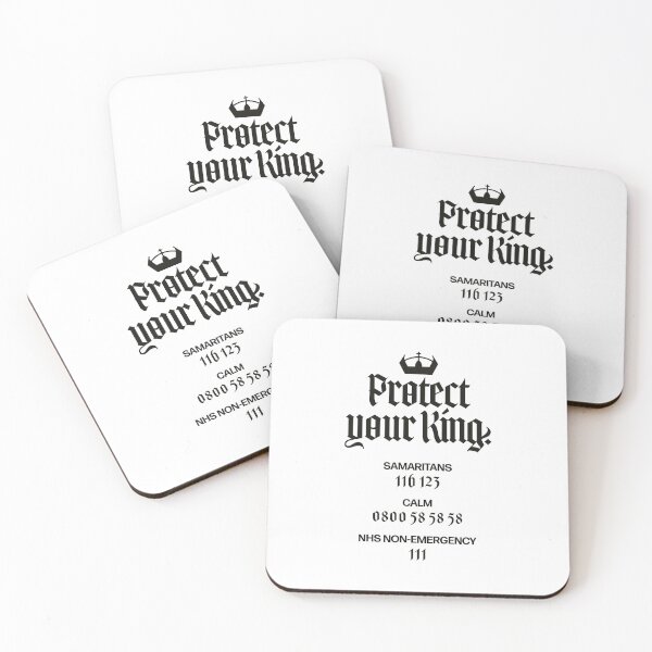 Item preview, Protect Your King (Logo with Helplines). designed and sold by marcusmrees.