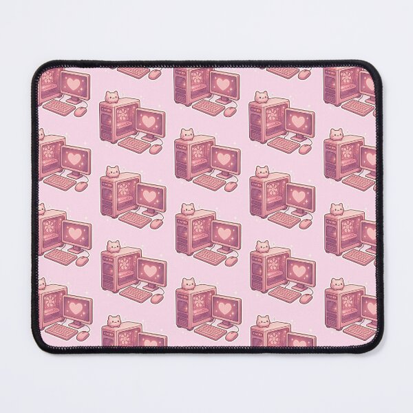 Item preview, Cute Pink Gamer Girl Kawaii PC Setup Sticker designed and sold by FloraLume.