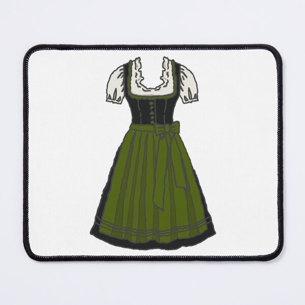 Item preview, Dirndl bavarian green traditional woman dress clothing designed and sold by EmeraldeaArt.